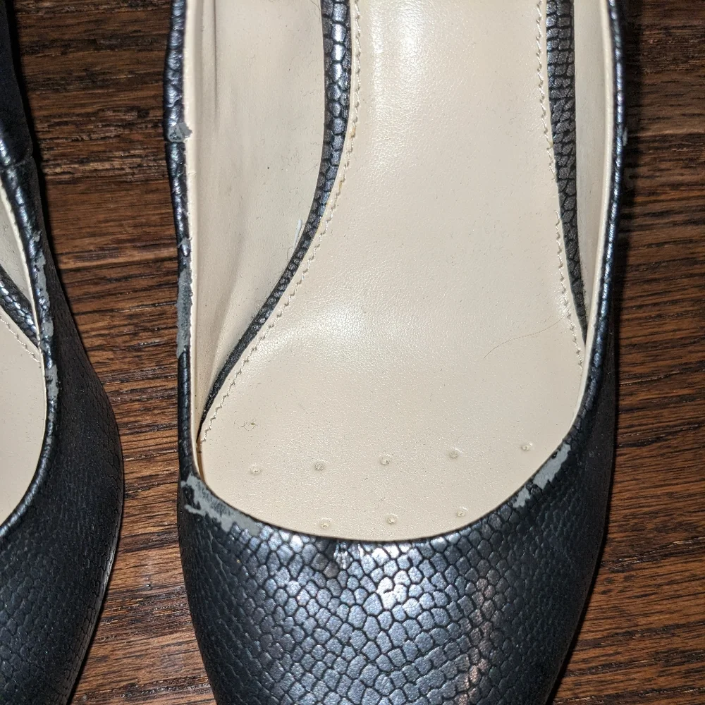 Alfani Step n Flex Pump Heels with Metallic Snake Skin Print